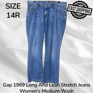 Gap 1969 Long & Lean Jeans Women’s Tag Size 14 Regular FREE SHIPPING!!